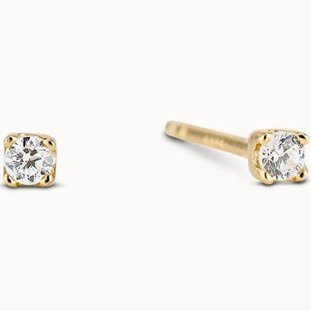 CZ Studs 2mm Hypoallergenic Earrings