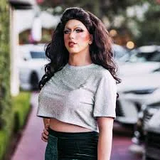 Strass Rhinestone Crop Top