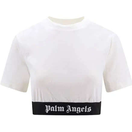 Palm Angels Logo Waistband Cropped Top - L