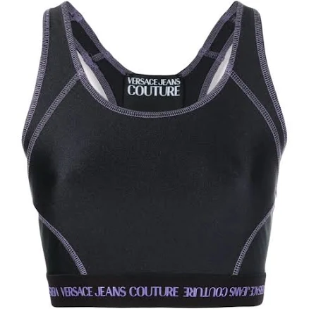 Versace Jeans Couture Women's Logo-band Crop Top