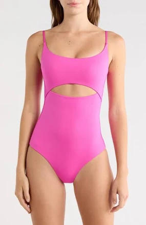 Left On FRIDAY Women's Peak Cutout One-Piece Swimsuit