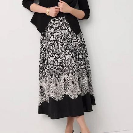 White House Black Market A-Line Maxi Skirt