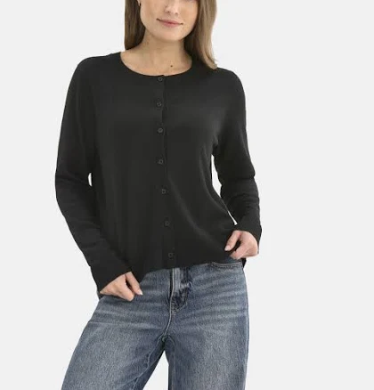 Time and Tru Women's Lightweight Fine Gauge Cardigan Sweater
