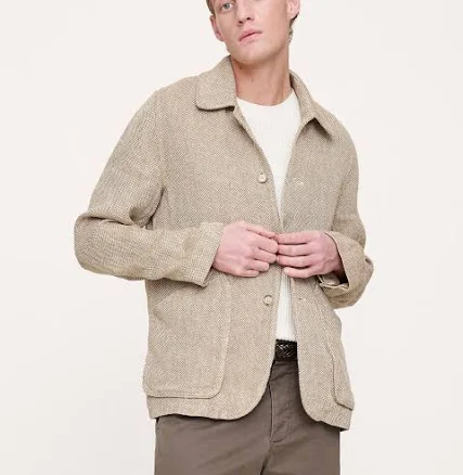 Banana Republic Men's Linen Tweed Walking Jacket