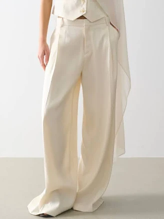 Press-Crease Tailored Trousers