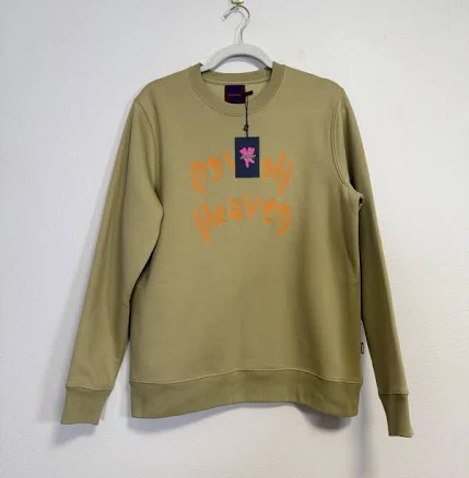 Heaven By Marc Jacobs Pullover Crewneck Sweatshirt Unisex Size S Olive