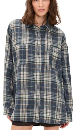 Lioness Women's Clarity Plaid Flannel Shirt