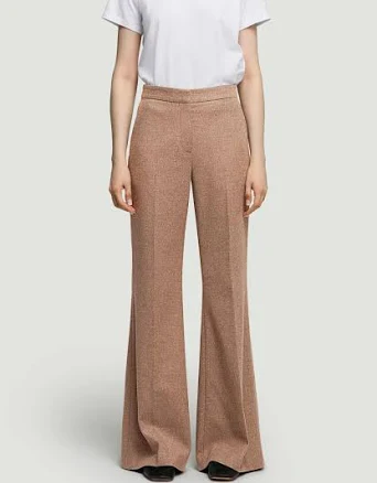 Argent Women's Tailored Flare Double-Faced Wool Pants