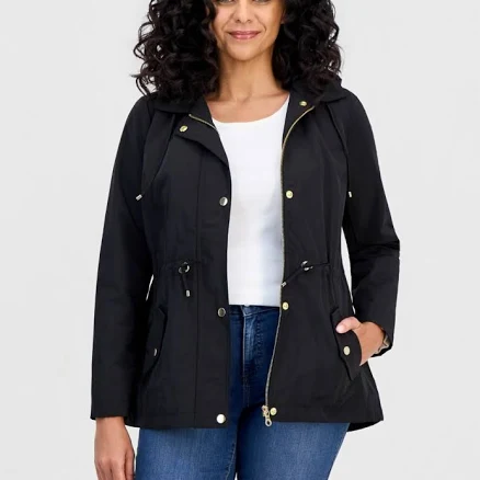 Style & Co Women's Petite Hooded Anorak