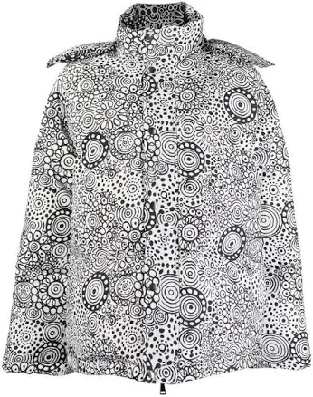10 Corso Como Abstract-Print Puffer Jacket