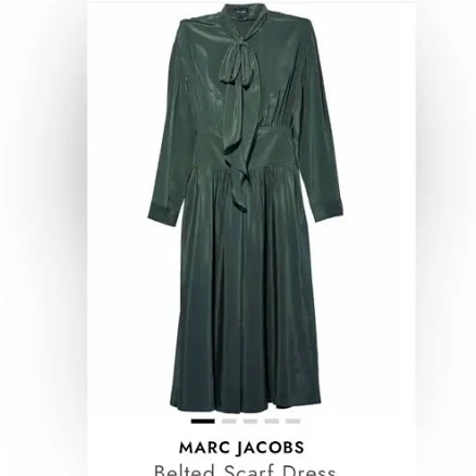 Belted Scarf Dress