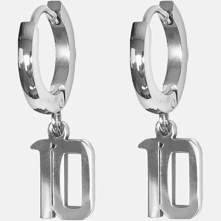 SLEEFS 10 Number Stainless Steel Earring