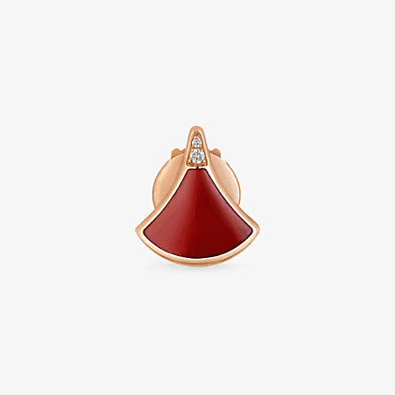 Bvlgari Women's Divas' Dream 18K Rose Gold Stud Earring