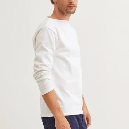 SAINT JAMES GUILDO Boat Neck Breton Shirt Heavyweight Cotton