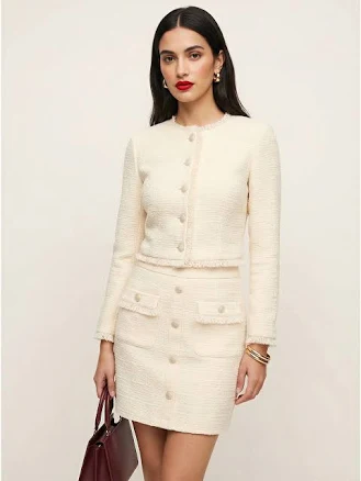 IVORY Diana Bouclé Lady Jacket