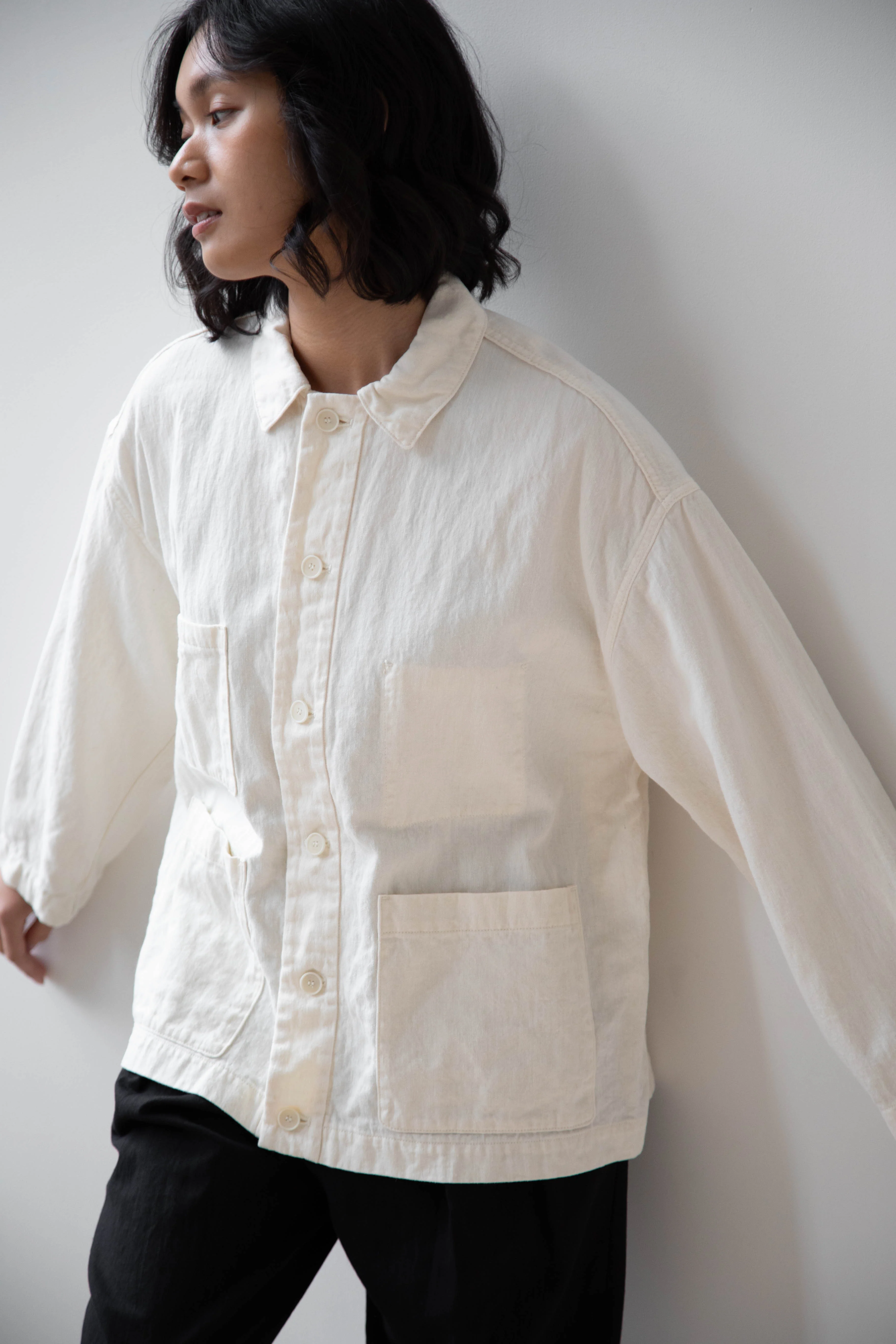 Basic Linen Single Jacket