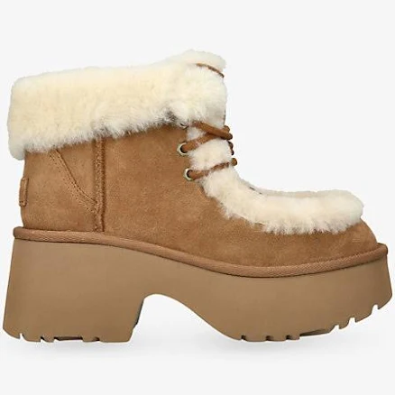 UGG Women's Esmee Suede Block-Heel Ankle Boots