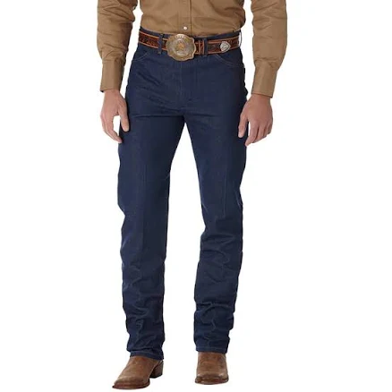 Wrangler Men's Cowboy Cut Original Fit Jean Dark Blue - Men's Western Jeans/Pants at Academy Sports