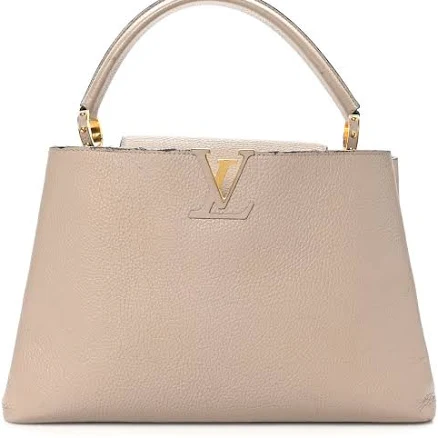 Louis Vuitton Taurillon Capucines MM Galet