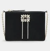 Roger Vivier Miss Vivier Strass Buckle Leather Handbags