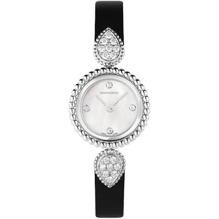Serpent bohème watch, 23 mm, steel and diamonds
