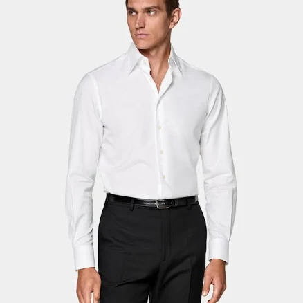Suitsupply Men's Egyptian Cotton Point Collar Shirt