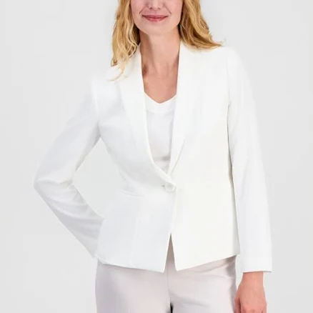 Kasper Women's Stretch Crepe One-Button Blazer