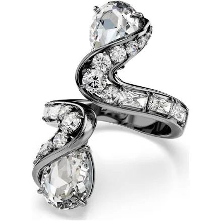Swarovski Vienna Collection Open Feather Ring