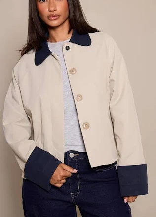 PrettyLittleThing Women's Petite Trench Coat