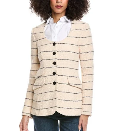 rag & bone Women's Roslyn Striped Tweed Blazer
