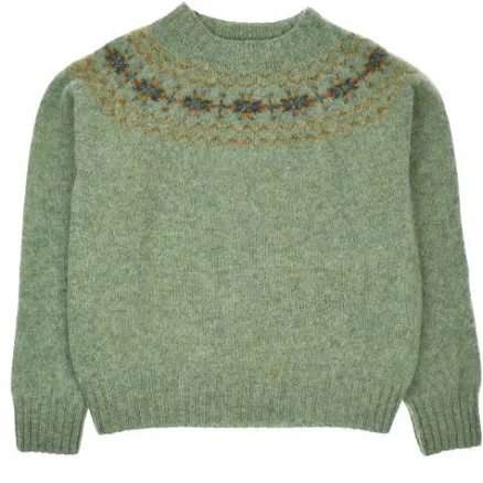 Auld Stock Cropped Fairisle Jumper