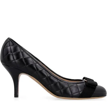 Ferragamo Vara Quilted Leather Pump