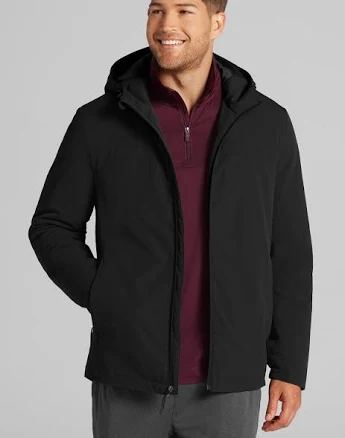 Jos. A. Bank Men's Traveler Collection Tailored Fit Hooded Performance Jacket