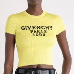Givenchy Women's Logo Intarsia Crop TopGivenchy Women's Logo Intarsia Crop Top
