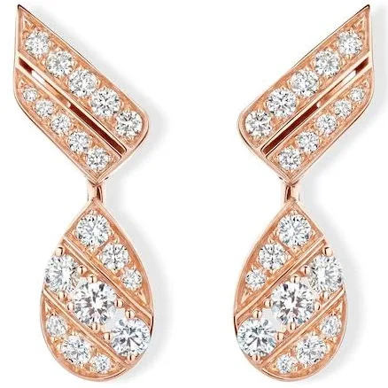 Chaumet Joséphine Aigrette Rose Gold Diamond Earrings