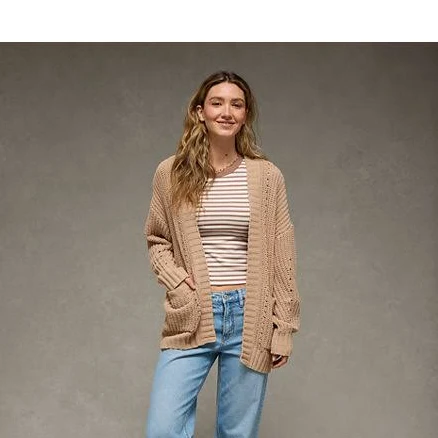 AE Chenille Cardigan Sweater