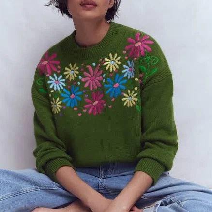 Boden Women's Isa Embroidered Sweater
