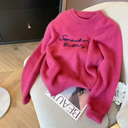 Playful Embroidery Sweater