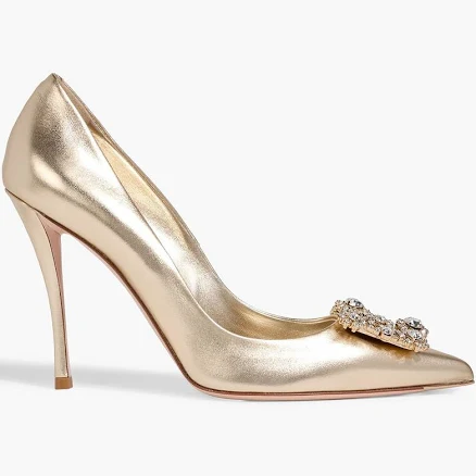Roger Vivier Flower Strass Pumps