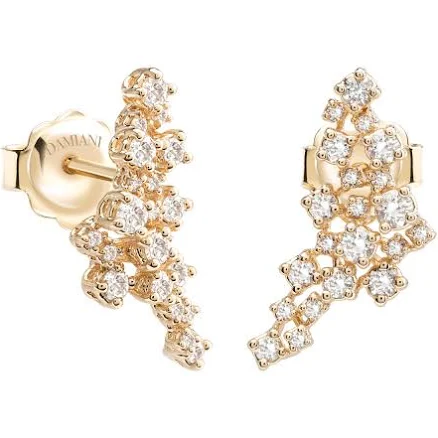 Damiani Mimosa Yellow Gold Diamond Earrings