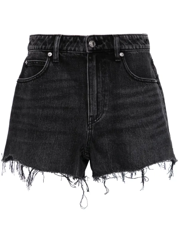 Black Denim Shorts