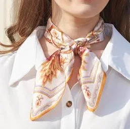 Baroque Floral Silk Scarf