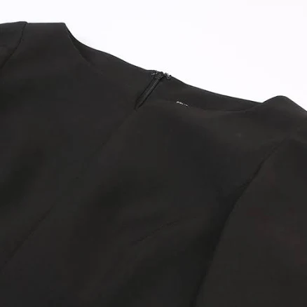 LAP Boat neck back slit H-line dress ar1wo264