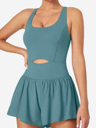 IUGA Padded Tummy Control Athletic Romper