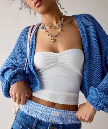 BDG Carla Sweetheart Neckline Ribbed Knit Tube Top