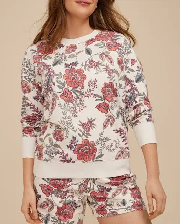 maurices Women's Floral Crew Neck Sweatshirt