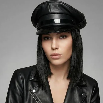 Chic Nautical Newsboy Women's Patent Leather Baker Boy Cap