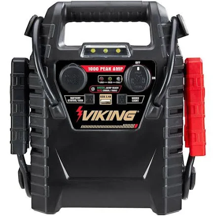 Viking 1000 Peak Amp Multifunction Jump Starter Power Pack