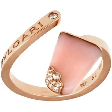 Bvlgari Bvlgari Gelati AN858657 18k Pink Opal And Diamonds Ring