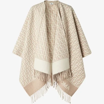 Fendi Women's Wool and Cashmere Poncho